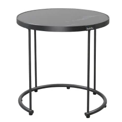 Tafel bijzet Nemi 45cm antraciet