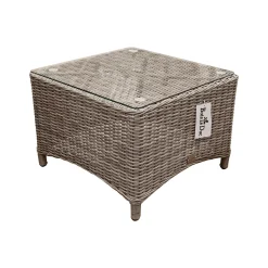 Tafel bijzettafel Aprano 57x57 cm White Grey Bois le...