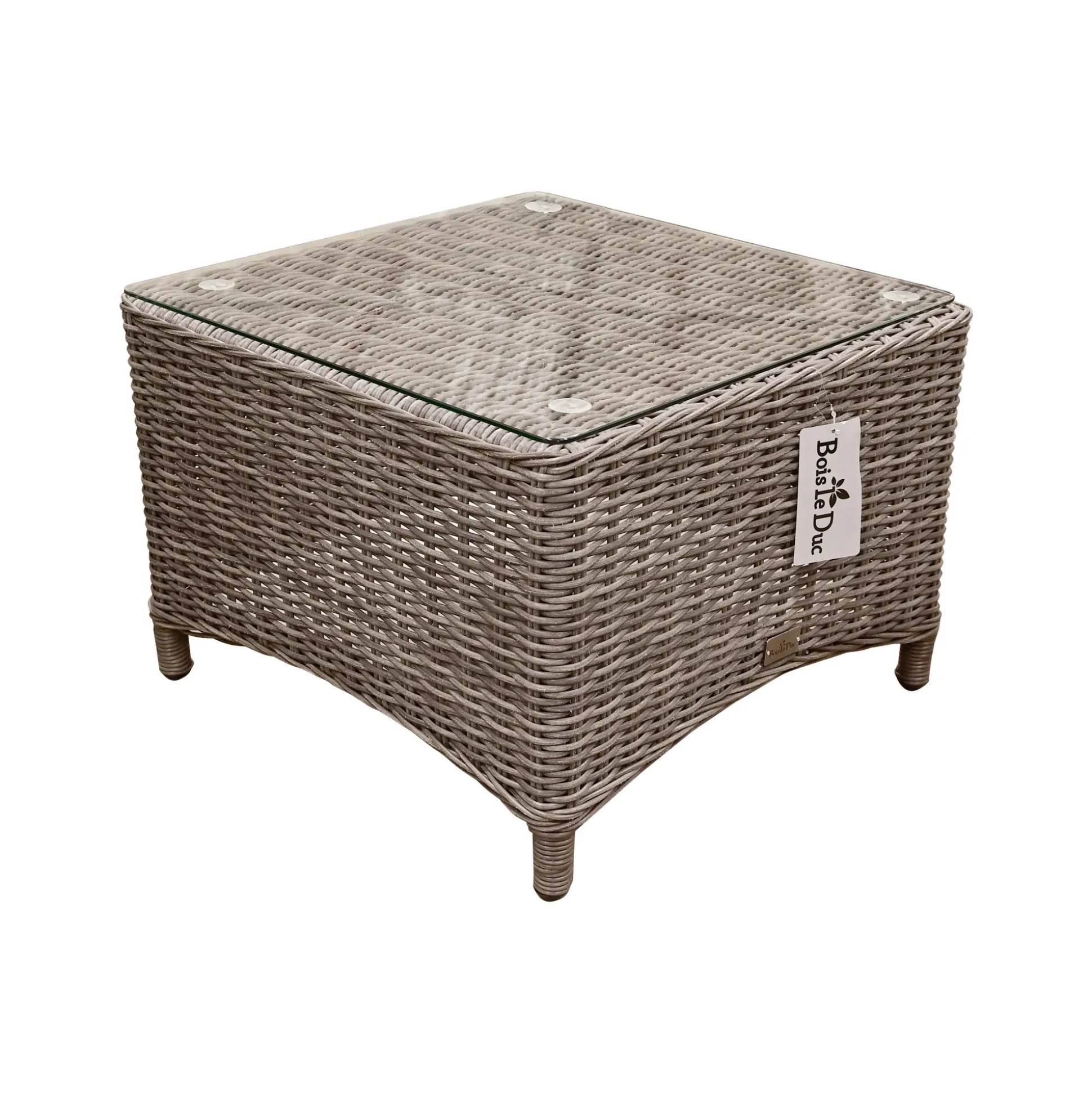 Tafel bijzettafel Aprano 57x57 cm White Grey Bois le...