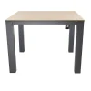 Tafel Cardona 100x100 cm Antraciet Bois le Duc