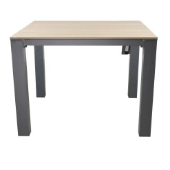 Tafel Cardona 100x100 cm Antraciet Bois le Duc