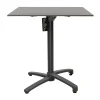 Tafel Firenze 70x70cm antraciet