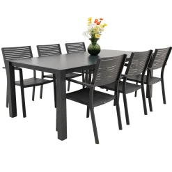 Tafel Maseria 200x100 cm Antraciet Bois le Duc