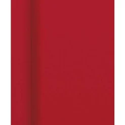 Tafelkleed Damast 118 x 800 cm rood