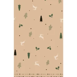 Tafelkleed dunicel 138 x 220 cm Natural Yuletid