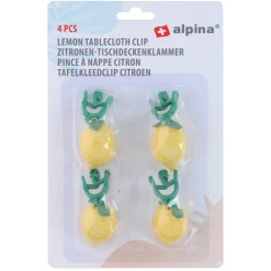 Tafelkleedclips citroen 4st Alpina