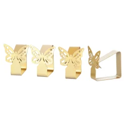 Tafelkleedklem vlinder goud 4st