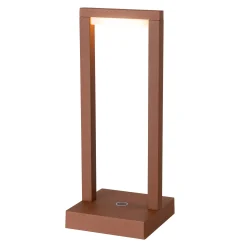 Tafellamp Fiorana LED oplaadbaar bruin