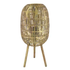 Tafellamp metaal 38 cm goud