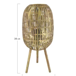Tafellamp metaal 38 cm goud