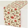 Tafelloper 150 x 30 cm rood wit
