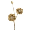 Tak bloem goud 74 cm