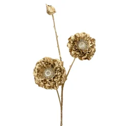 Tak bloem goud 74 cm