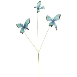 Tak vlinder blauw 75 cm