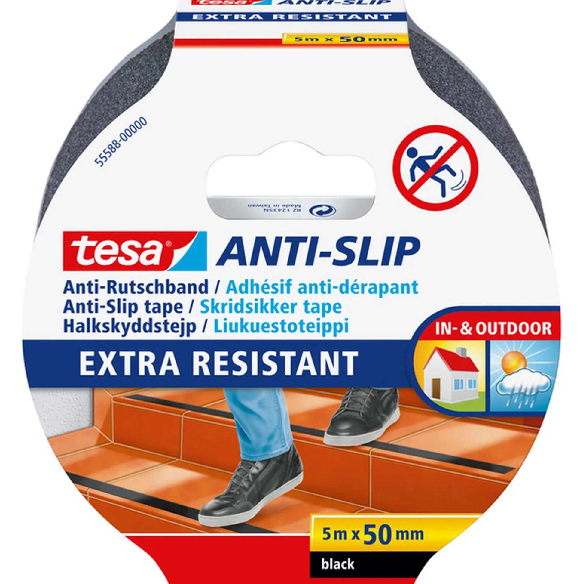 Tape anti slip 50mmx5M zwart