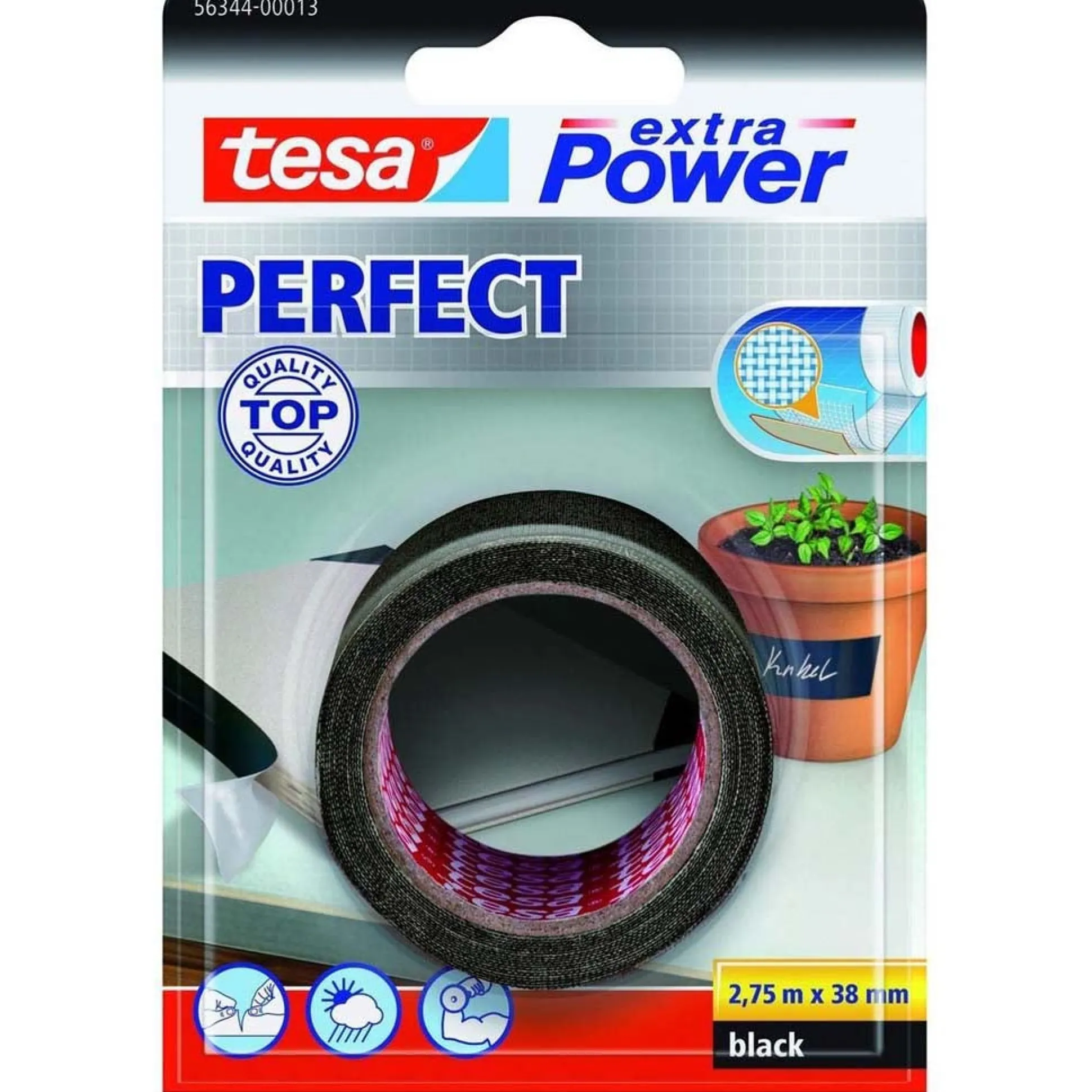 Tape Power Perfect 38mmx2.75M zwart