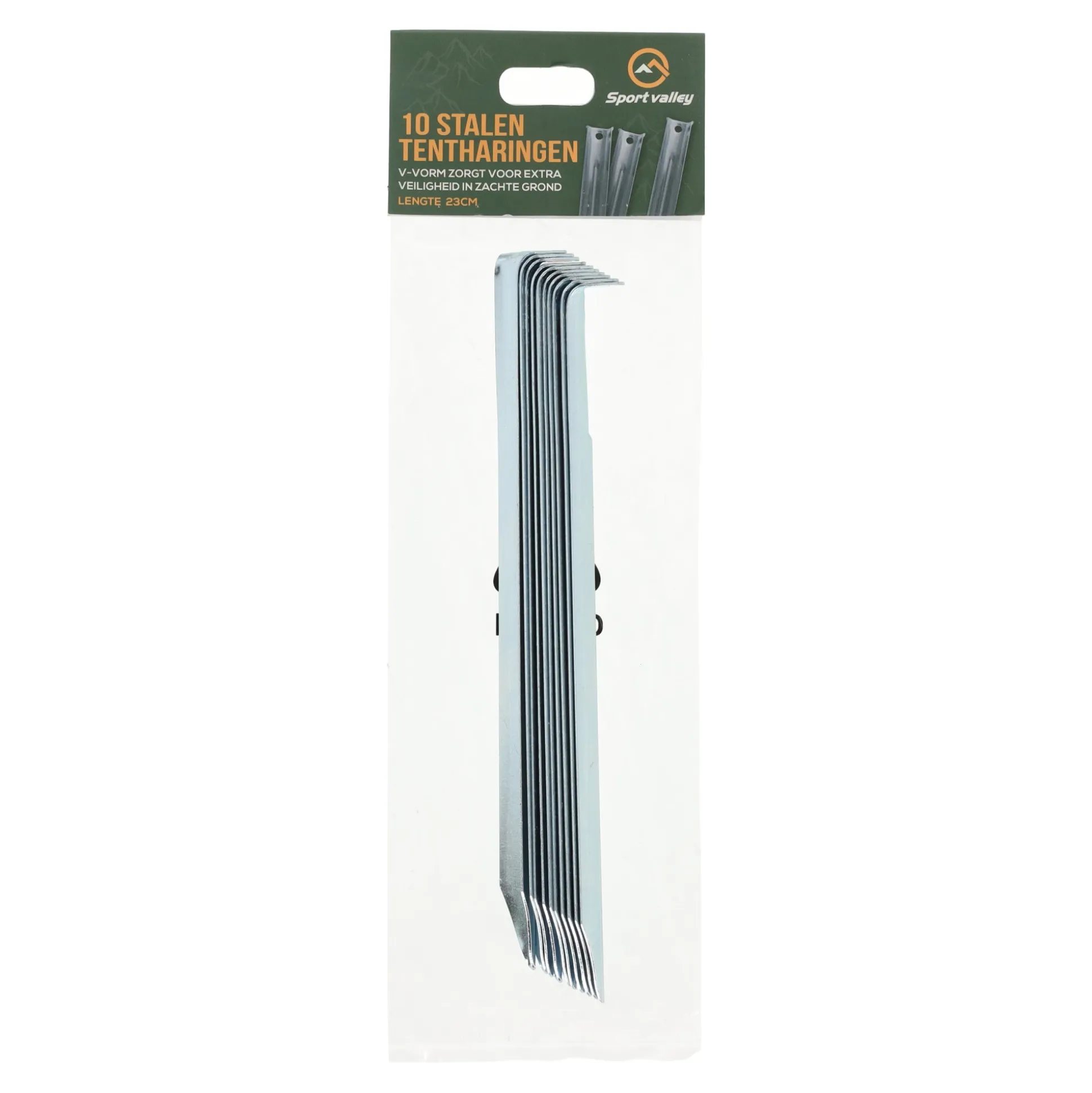 Tentharingen staal 23 cm 10 pak
