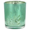 Theelicht glas konijn groen 10cm