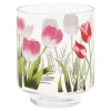 Theelicht glas tulp 11cm
