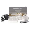 Theelicht LED 6 stuks - warm wit - oplaadbaar