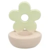 Theelichthouder bloem groen 12cm