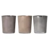 Theelichthouder glas rustiek 6 cm 4 assorti
