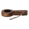 Theelichthouder lepel hout 25 cm