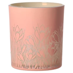 Theelichthouder pink garden 8 x 10 cm