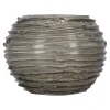 Theelichthouder van glas grijs/groen, 10 x 10 x 8 cm...