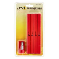 Timmermanspotloden 12st +slijper Lotus