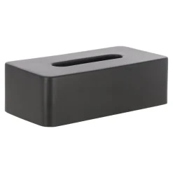 Tissuehouder zwart 26x13 cm