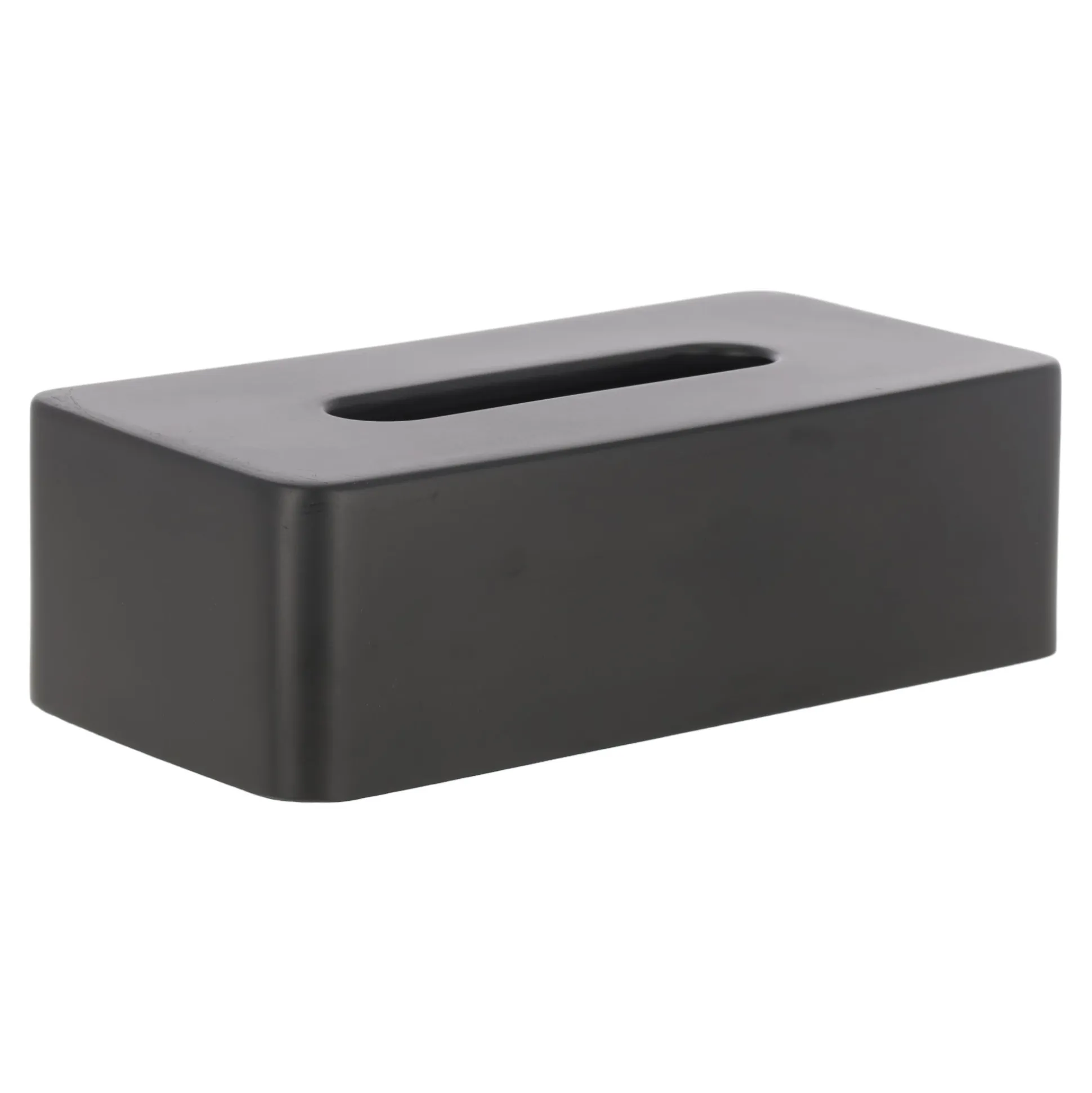 Tissuehouder zwart 26x13 cm