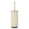 Toiletborstel met houder soft close beige