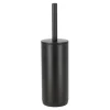 Toiletborstel met houder soft close zwart