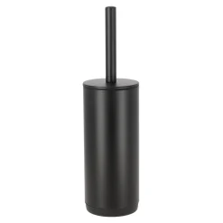 Toiletborstel met houder soft close zwart