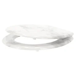 Toiletbril print marmer wit
