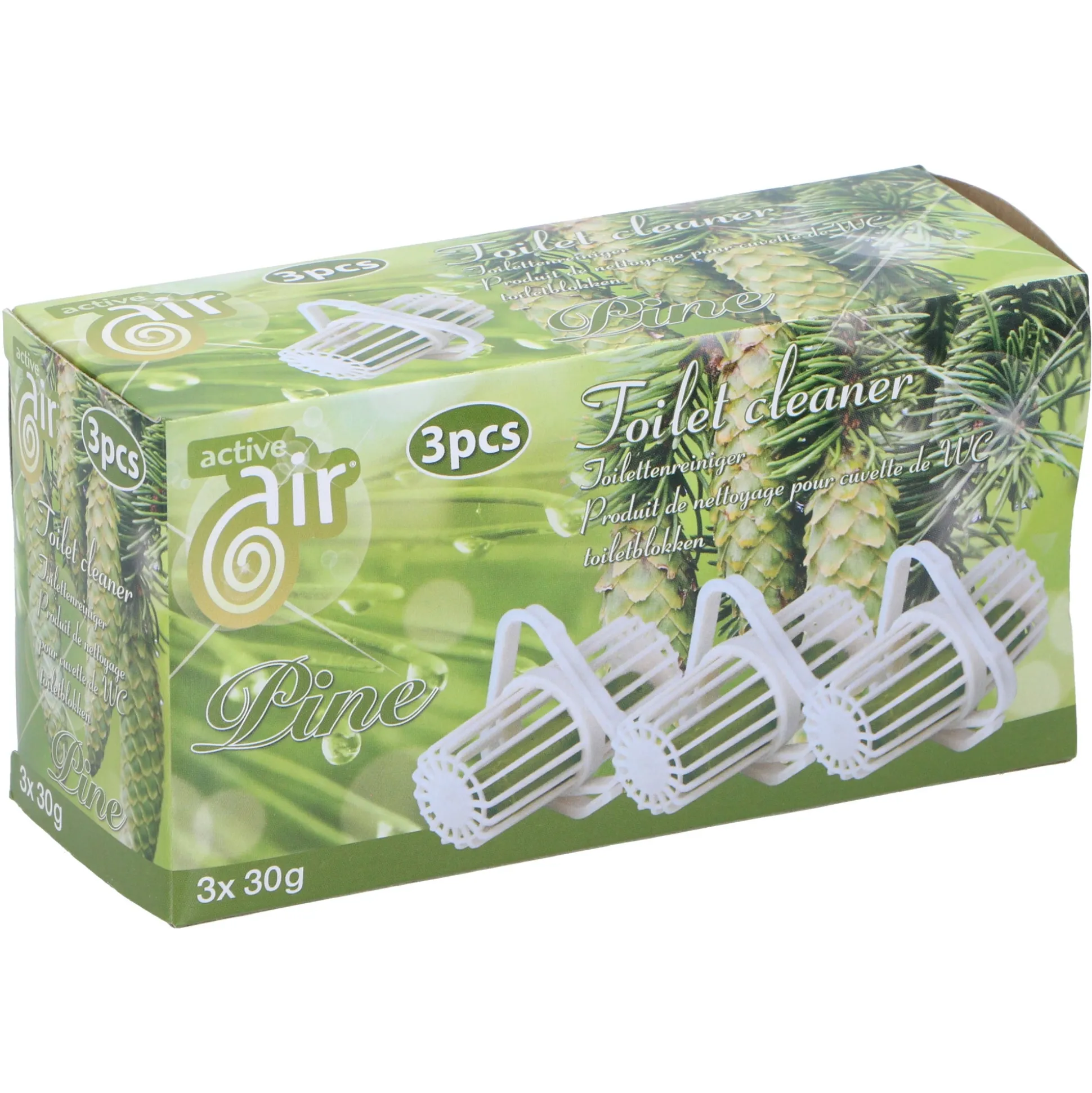 Toiletreiniger 3x30g assorti Active Air