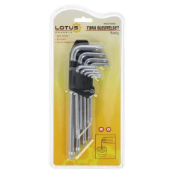 Torx sleutelset kort 9-delig CV