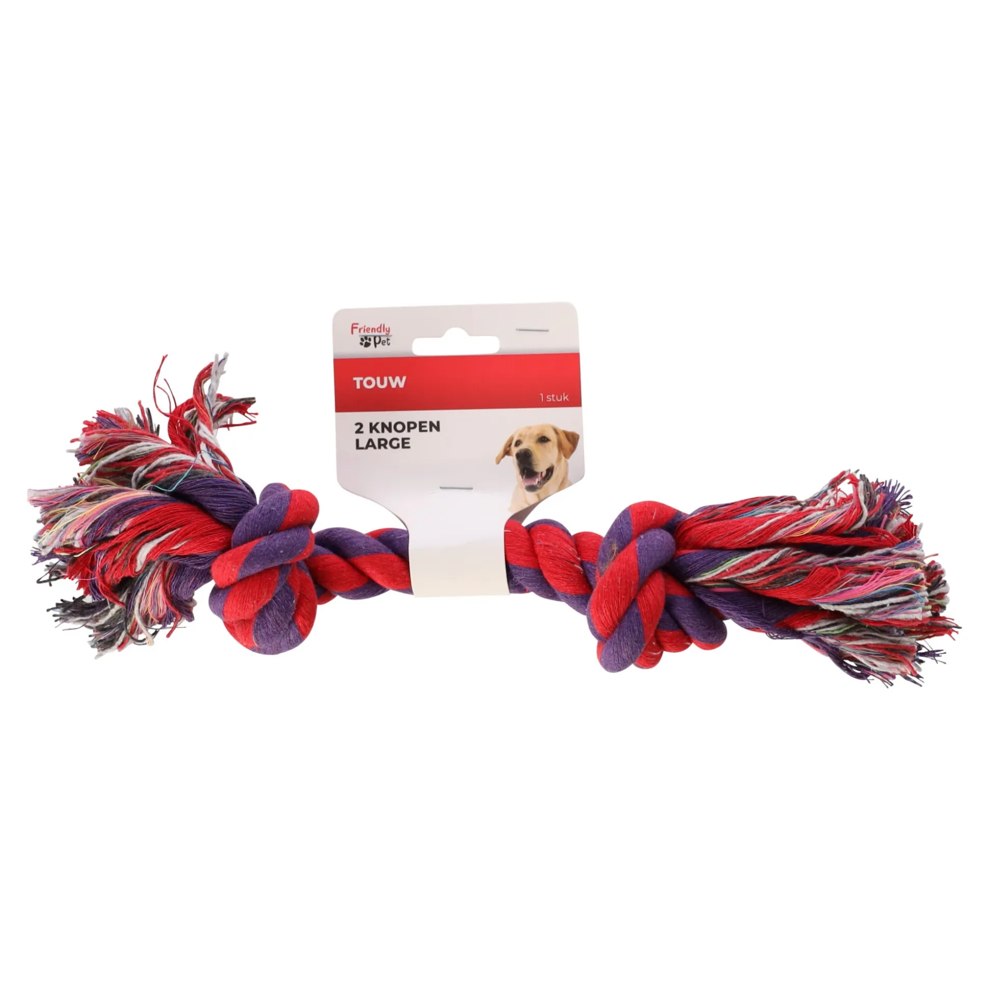 Touw hond kleur 2 knopen large