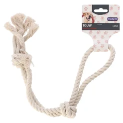 Touw hond kleur halter 2 knoop