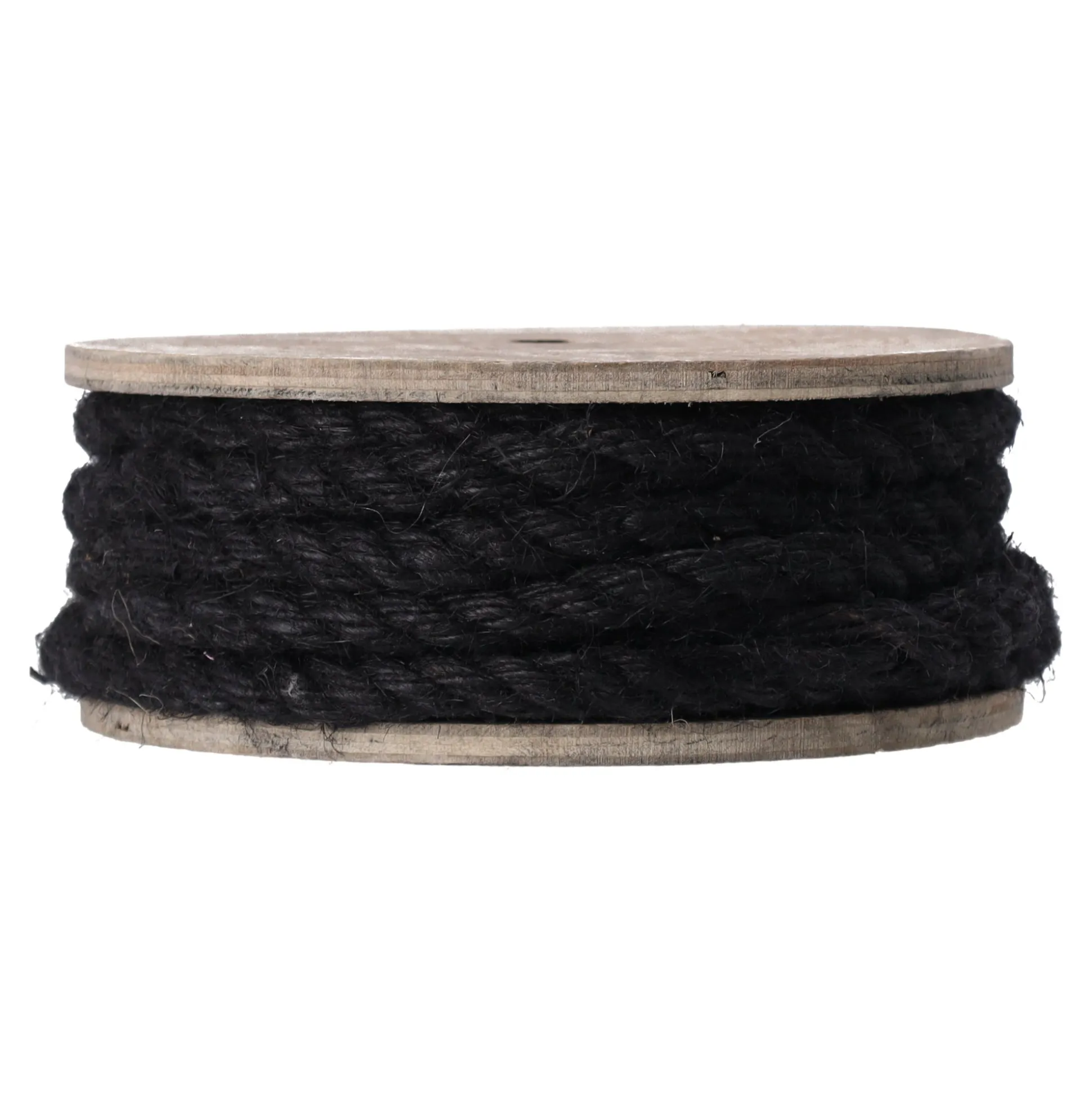 Touw jute zwart 1 x 700 cm spoel