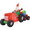 Tractor met cadeau opblaasbaar 270 cm