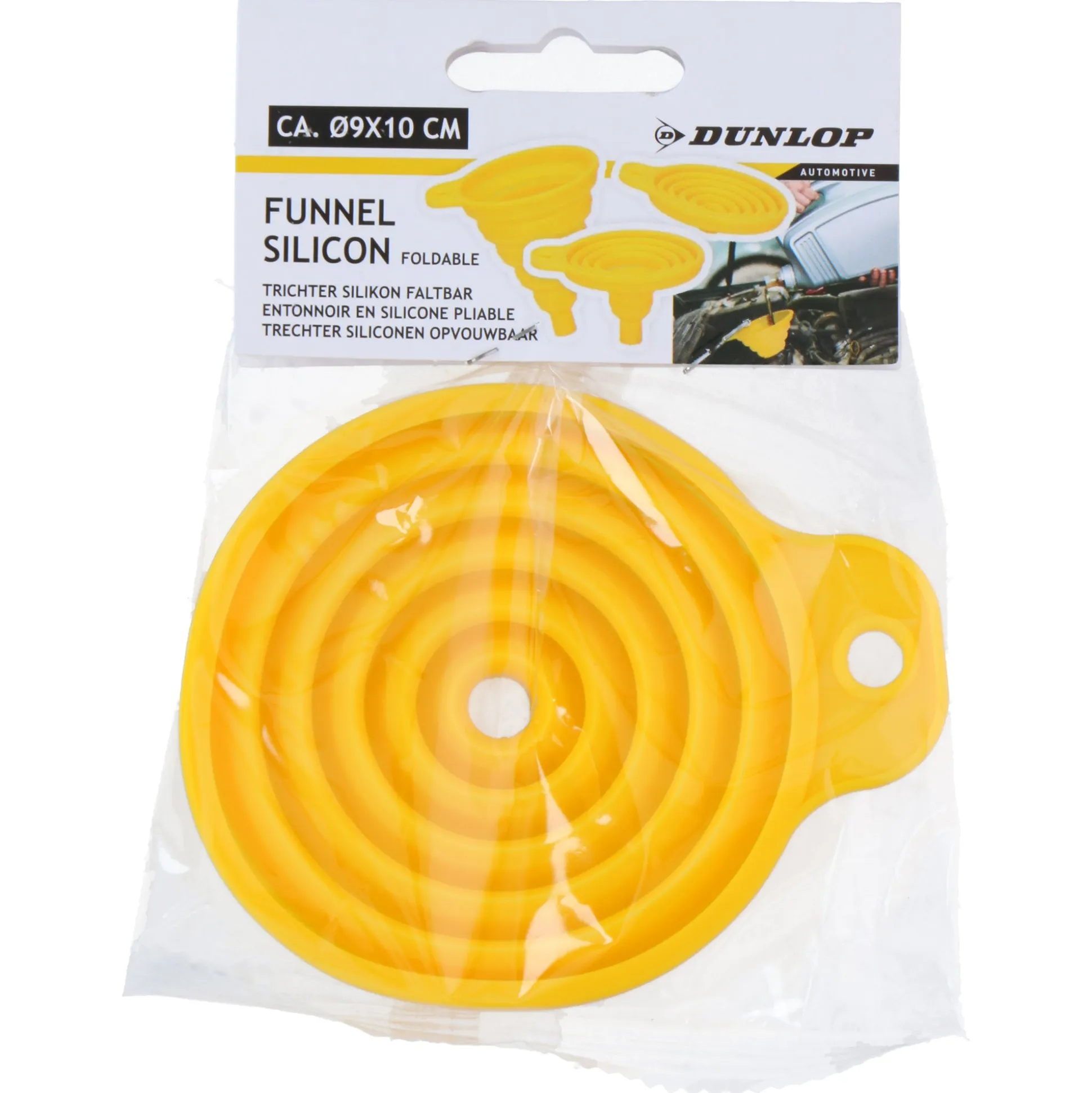 Trechter vouwbaar geel Dunlop
