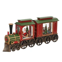 Trein met wagon glitter 48 cm