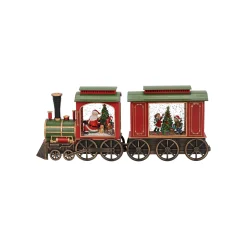 Trein met wagon glitter 48 cm