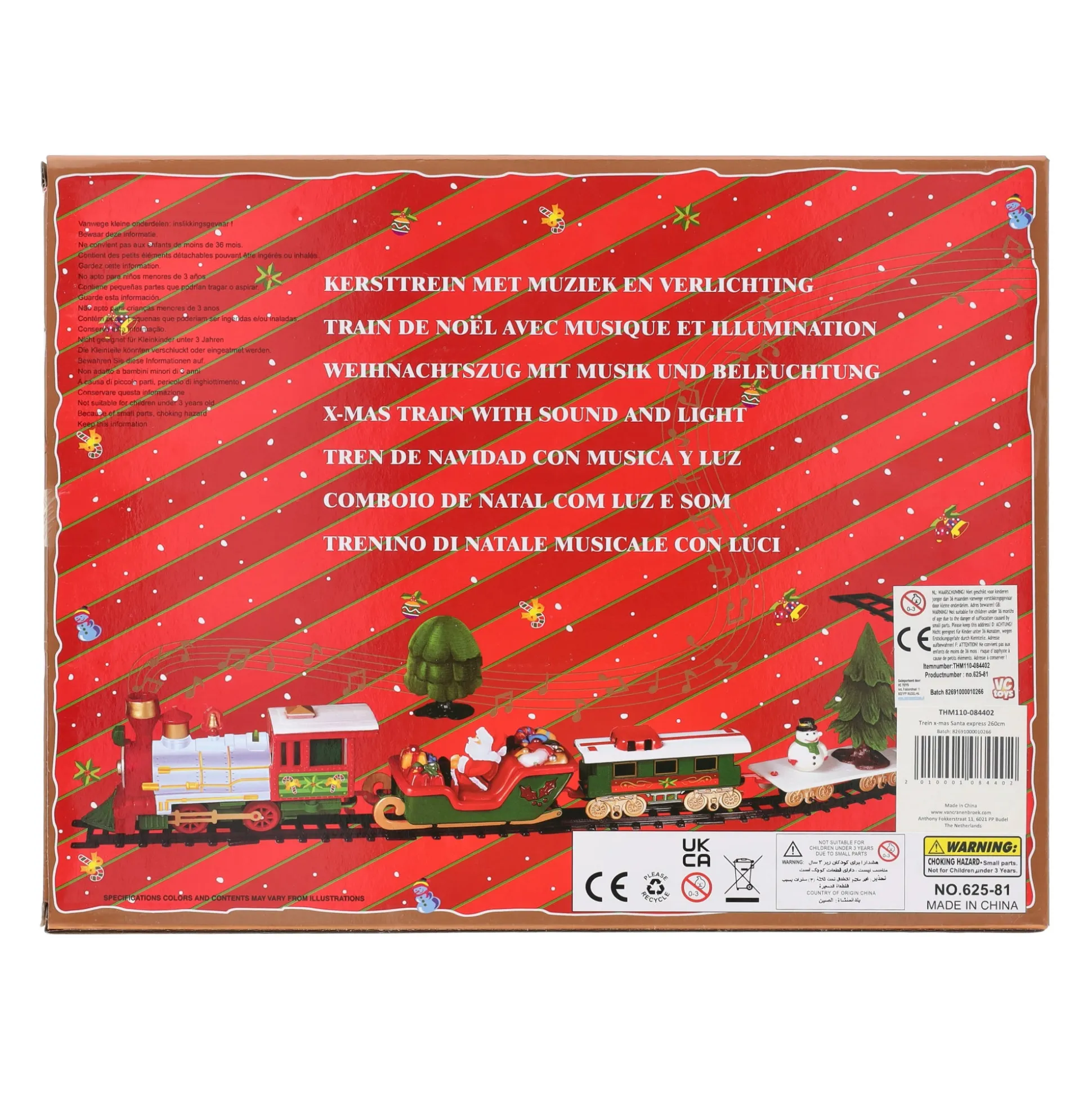 Trein X-mas Santa express 260 cm
