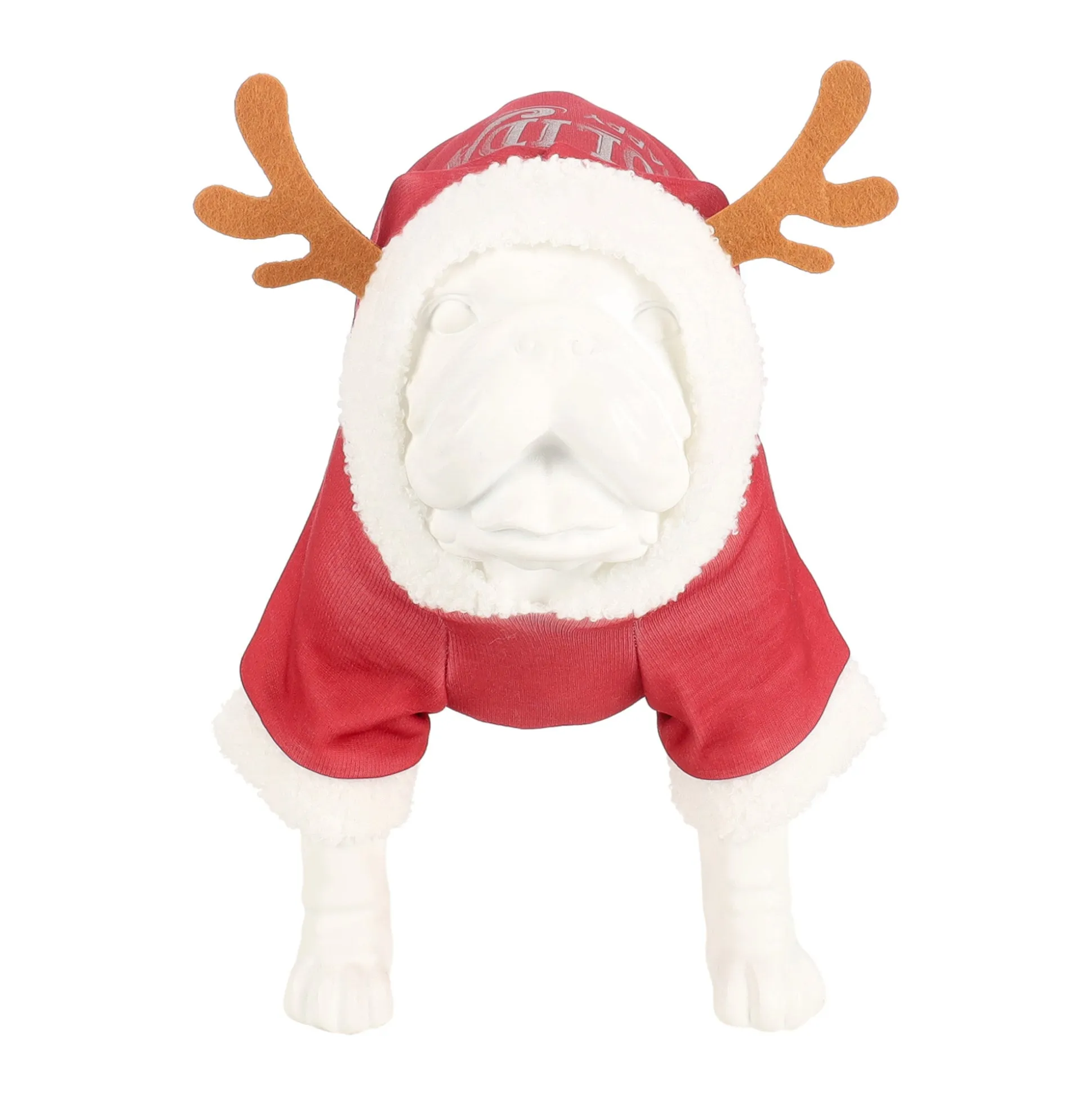 Trui Hond Kerst holidays rood 25cm