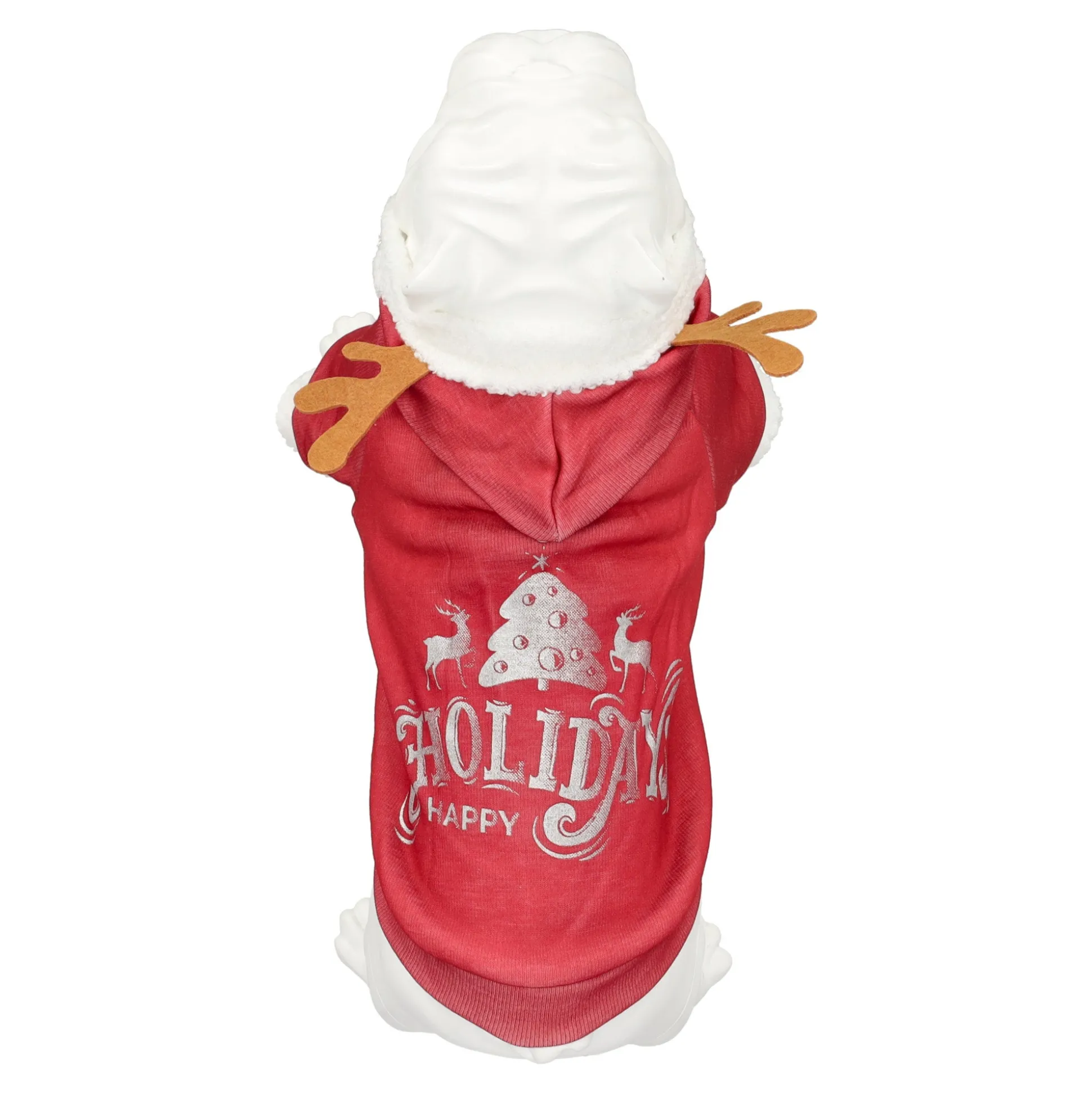 Trui Hond Kerst holidays rood 25cm