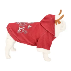 Trui Hond Kerst holidays rood 25cm