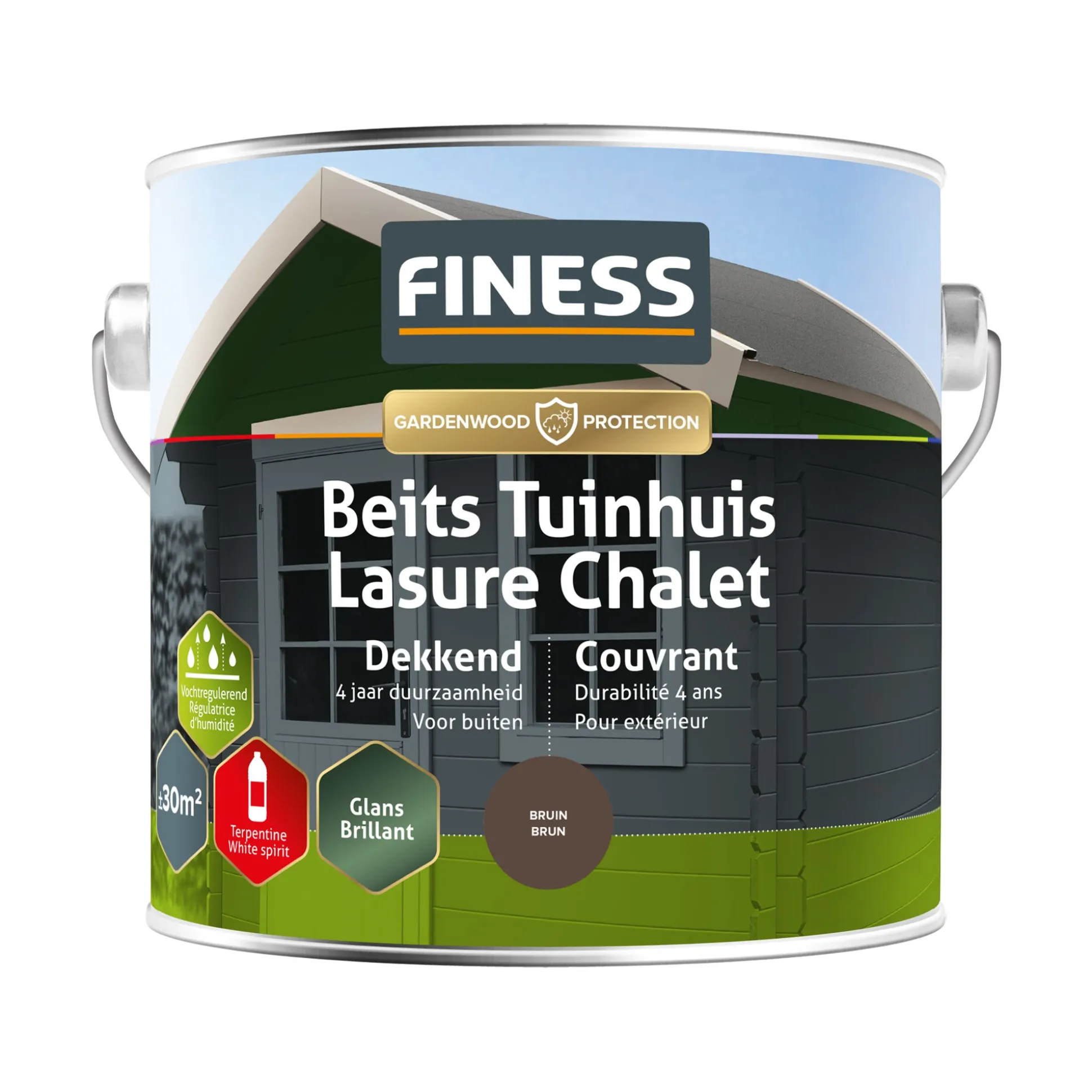 Tuinbeits DK bruin 2505 2.5L Finess